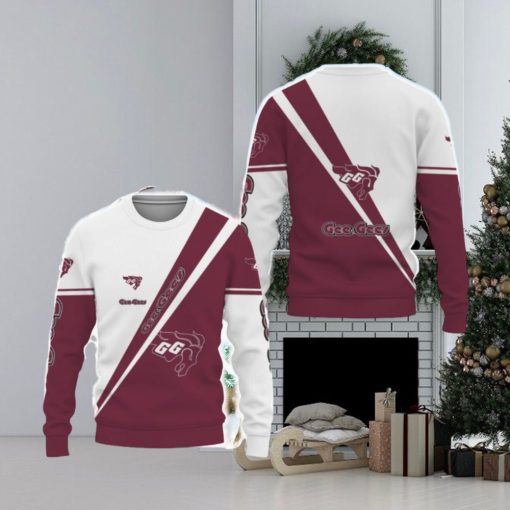 Ottawa Gee Gees Style Knitted Christmas Sweater For Fans