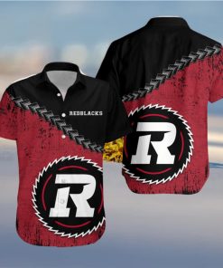 Ottawa Redblacks Ca Football Grunge Polynesian Tattoo Pattern Hawaiian Shirt For Fans