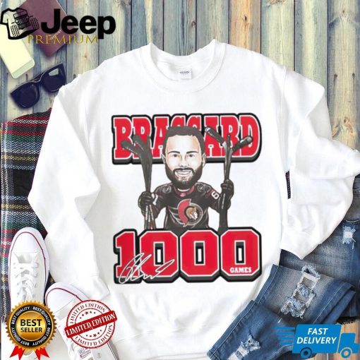 Ottawa Senators Derick Brassard 1000th Game shirt