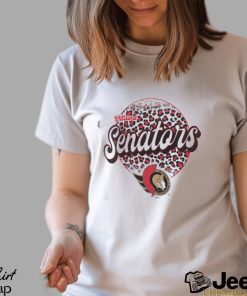 Ottawa Senators Leopard Print Long Sleeve T Shirt