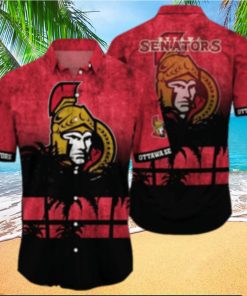 Ottawa Senators NHL Logo Coconut Tropical Hawaiian Shirt Beach Gift For Fans