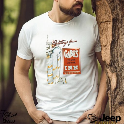 Owensboro Times Greetings From Gabes Tower Motor Inn Owensboro Shirt