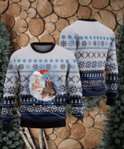 Owl Love Santa Moon Ugly 3D Sweater Gift For Men And Women