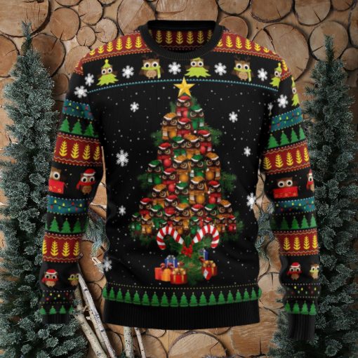 Owl Tree Ugly Christmas Sweater Thankgiving Gift Men Women