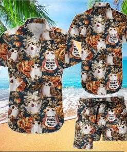 Owl Tropical Summer Hawaiian Shirt And Shorts