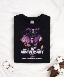 Ozzy Osbourne 1967 – 2023 56Th Anniversary Thank You For The Memories Signature T Shirt