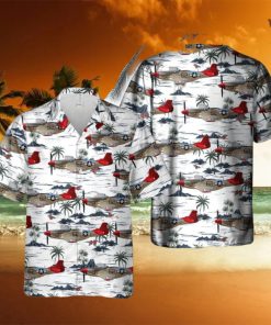 P 51 Red Tail Mustang Bunny Hawaiian Shirt