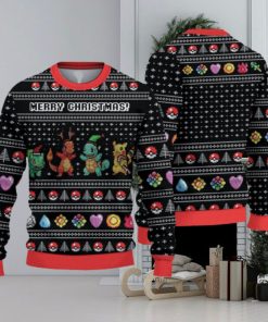 P O K E M O N Merry Christmas Christmas Gift For Holiday P I K A C H U 3D Ugly Christmas Sweater