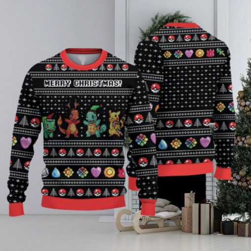 P O K E M O N Merry Christmas Christmas Gift For Holiday P I K A C H U 3D Ugly Christmas Sweater