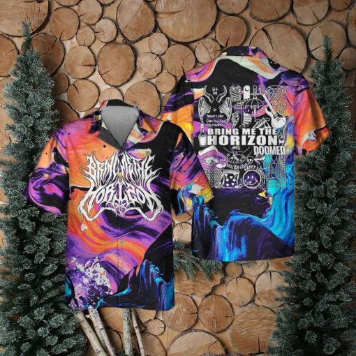 Bring Me The Horizon Album Lyric Happy Song World Tour 2023 Hawaiian Shirt