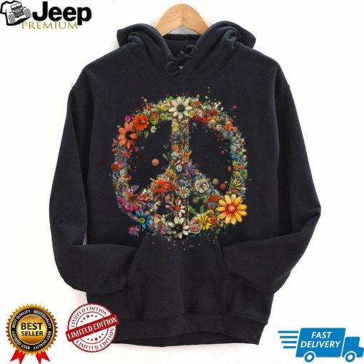 PEACE SIGN LOVE 60s 70s Hippie Funny Halloween 2023 Costume T Shirt