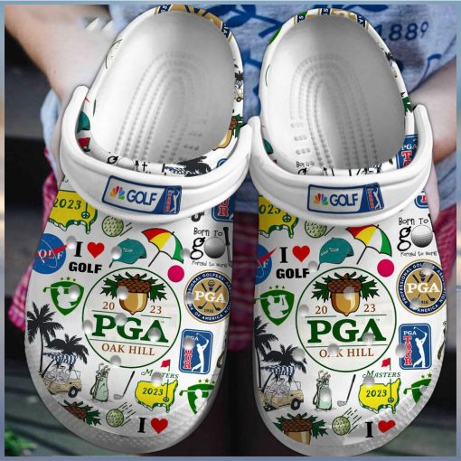 PGA Championship Golf Sport Crocs Shoes Clogs Comfortable