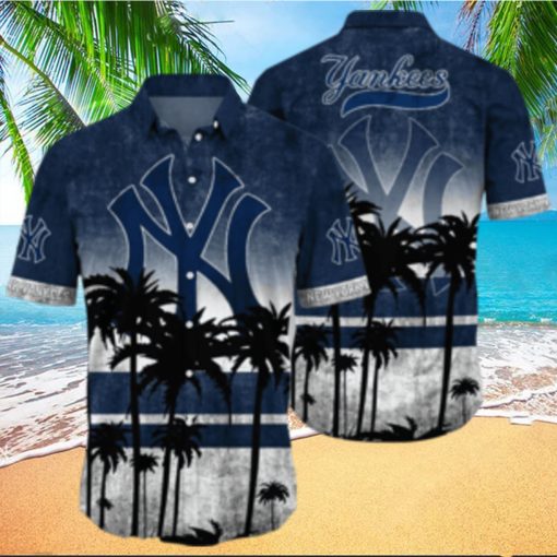 NewYork Yankees MLB Logo Coconut Tropical Hawaiian Shirt Beach Gift For Fans