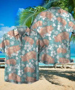 PIG HIBISCUS HAWAIIAN SHIRT