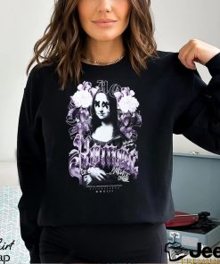 PLUS OVERSIZED GOTHIC MONA LISA FLORAL T SHIRT