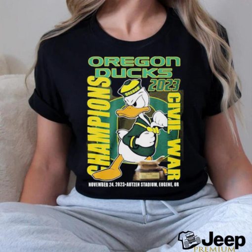 The Oregon Duck Mascot 2023 Civil War Champions Shirt