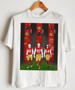 San Francisco 49ers George Kittle Nick Bosa Fred Warner art shirt