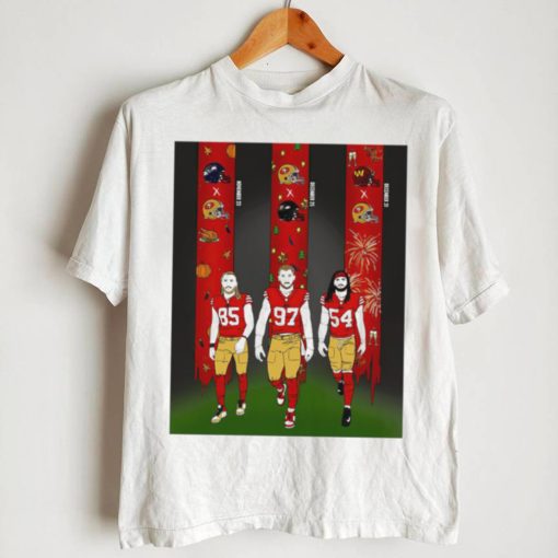 San Francisco 49ers George Kittle Nick Bosa Fred Warner art shirt