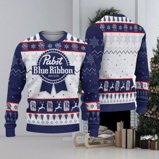 Pabst Blue Beer Christmas Sweater