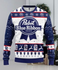 Pabst Blue Beer Ugly Christmas Sweater