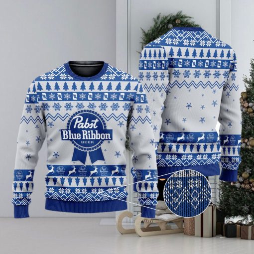 Pabst Blue Ribbon Beer Ugly Pabst Blue Ribbon Ugly Gift Christmas 3D Sweater For Men And Women