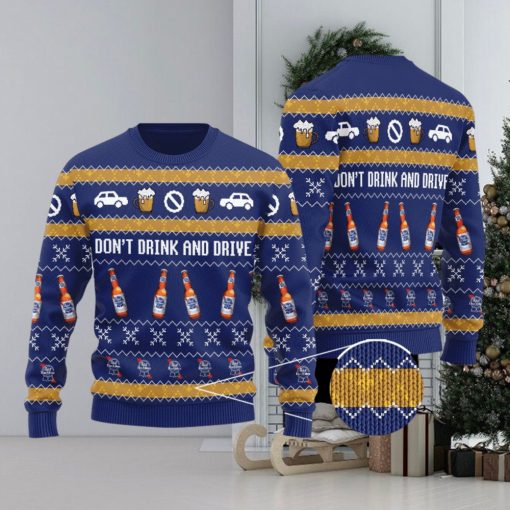 Pabst Blue Ribbon Don’t Drink And Drive Knitted 3D Sweater Gift For Xmas