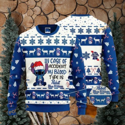 Pabst Blue Ribbon Funny Womens Christmas Sweater