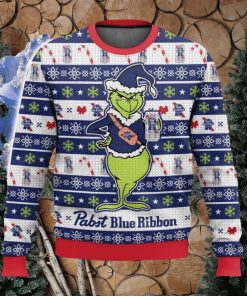 Pabst Blue Ribbon Grinch 3D Christmas Sweater Ugly Christmas Sweater Christmas Gift Ideas