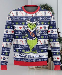 Pabst Blue Ribbon Grinch Ugly Christmas Sweater 2023 Christmas Gift 3D Sweater