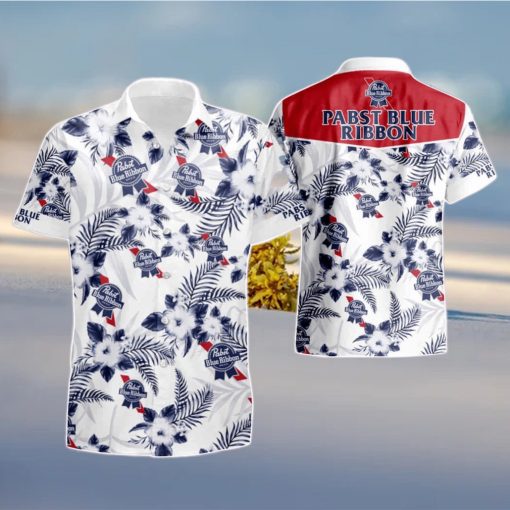 Pabst Blue Ribbon Summer Hawaiian Shirt And Short