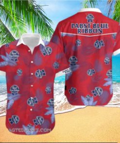 Pabst blue ribbon beer hawaiian shirt