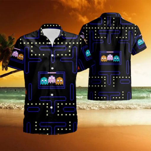 Pac Man Video Game Summer Hawaiian Shirt And Shorts