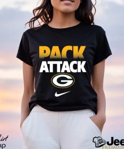 Pack attack Green Bay Packers team American foolball logo shirt