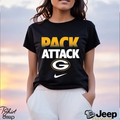 Pack attack Green Bay Packers team American foolball logo shirt