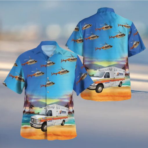 Pafford Emergency Medical Services Louisiana Fleet Hawaiian Shirt