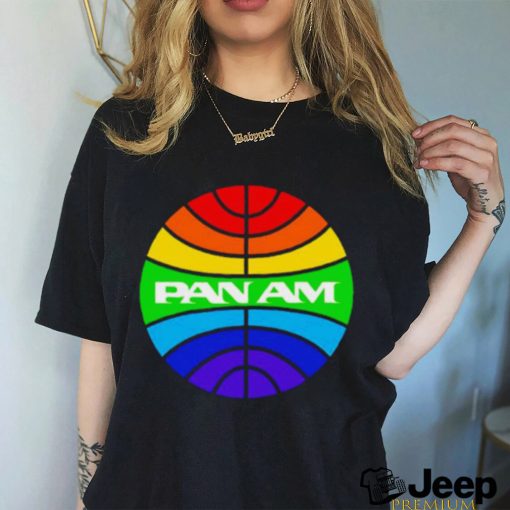 Pan am logo rainbow shirt