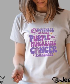 Pancreatic Cancer Support Shirts, Diabetes Awareness Tee, Purple Ribbon T Shirt