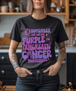 Pancreatic Cancer Support Shirts Purple Ribbon T Shirt