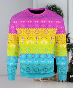 Pansexual Pride Flag Ugly Christmas Sweater