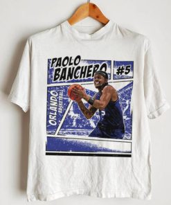 Paolo Banchero 5 Orlando Magic basketball player comic shirt