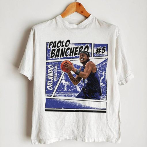 Paolo Banchero 5 Orlando Magic basketball player comic shirt