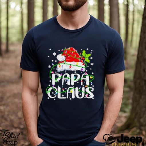 Papa Claus Christmas Lights shirt