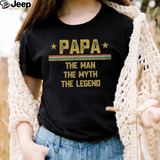 Papa the man the myth the legend vintage Father’s Day T shirt