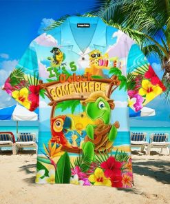 Parrot It s 5 O clock Somewhere Aloha Hawaiian Shirt