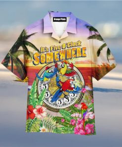 Parrot It’s 5 O’clock Somewhere Hawaiian Shirt