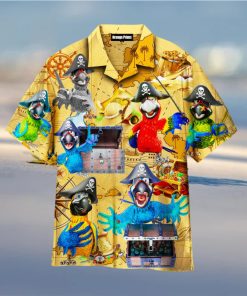 Parrot Pirate Just A Chasing Pirates The Booty Life Hawaiian Shirt