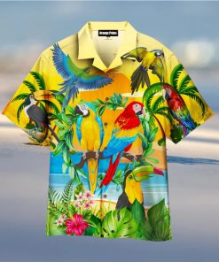 Parrots By The Beach Hawaiian Shirt