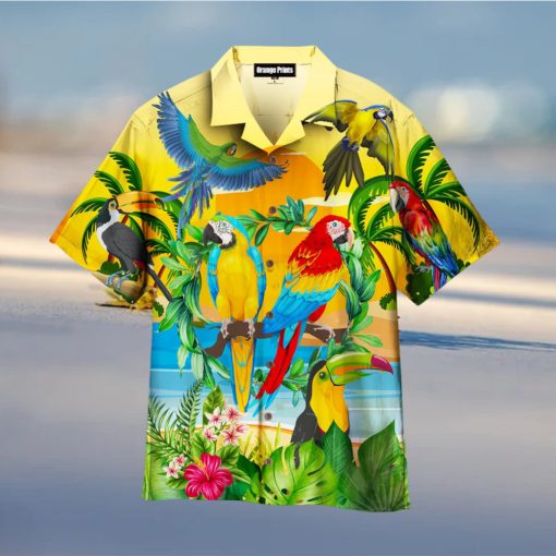 Parrots By The Beach Hawaiian Shirt