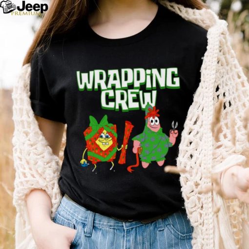 Patrick Star Wrapping Crew Christmas Halloween Spongebob Squarepants shirt