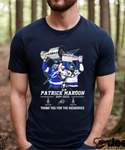 Patrick maroon 2019 2023 thank you for the memories signatures shirt